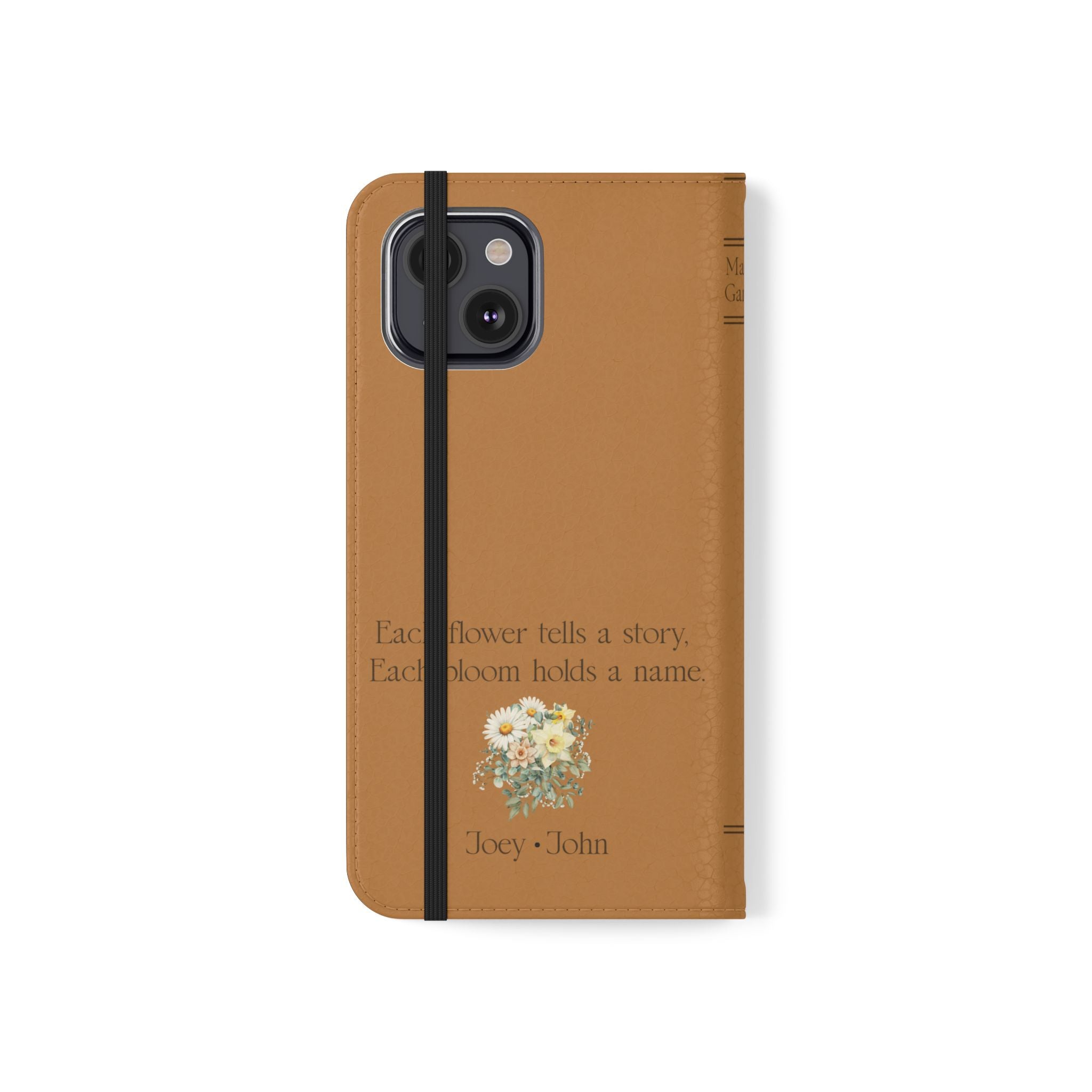 Custom "Mamas Garden" Birth Flower Book Phone Case