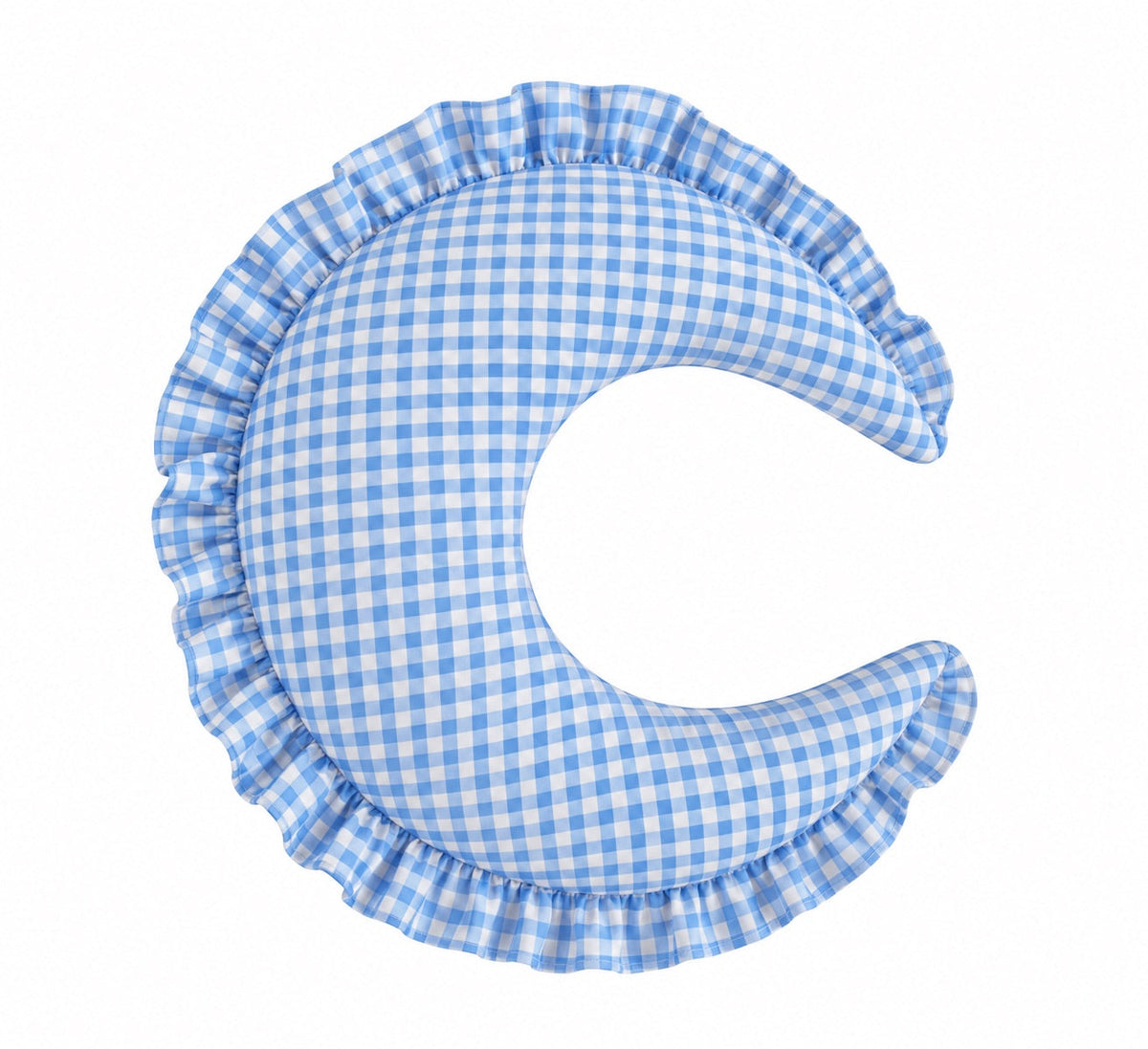 Gingham Feeding Old Support Ruffle Nursing Pillow Cover