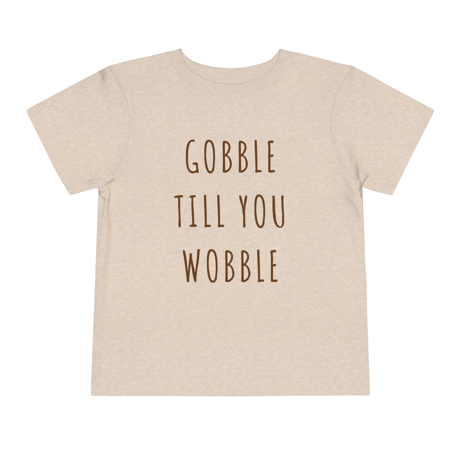 Cute Thanksgiving Toddler Shirt, Gobble till you Wobble Shirt - Gathering Littles