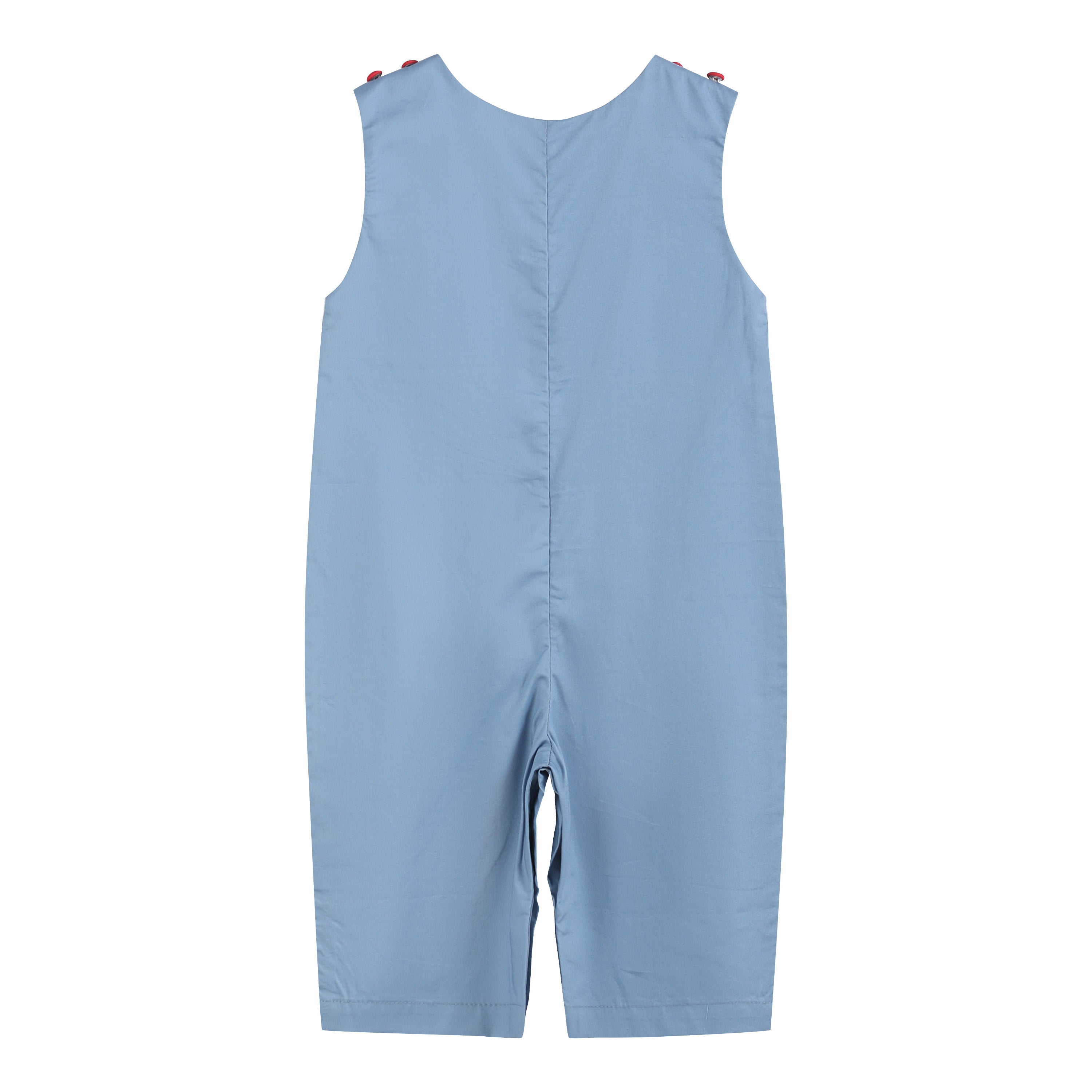 Blue Farm Animals Smocked Overalls