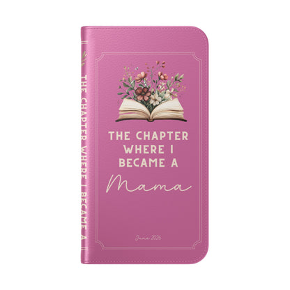 Custom "First Chapter" Book Phone Case for New Moms