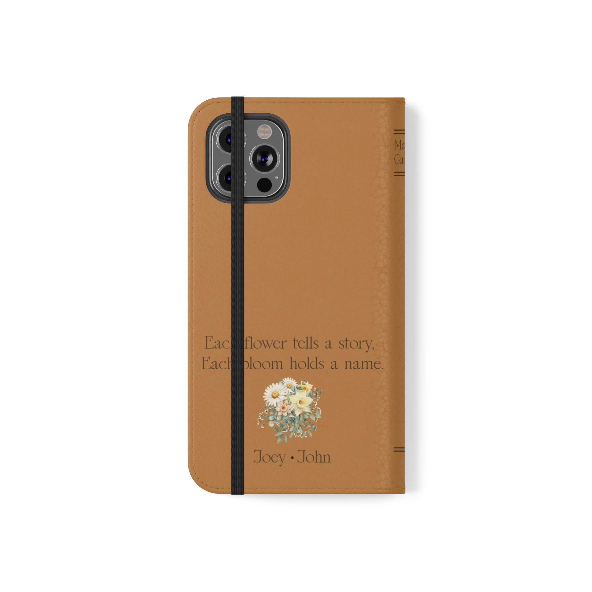 Custom "Mamas Garden" Birth Flower Book Phone Case