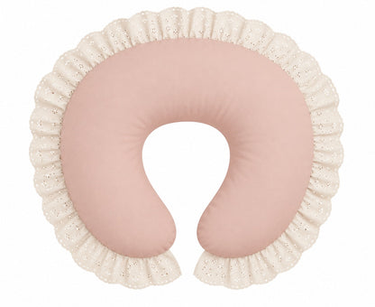 Ivory Eyelet Ruffle Original Nursing Pillow Cover