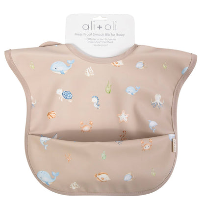 Smock Bib for Baby &amp; Toddler (1-pc) Short Sleeve (Undersea)