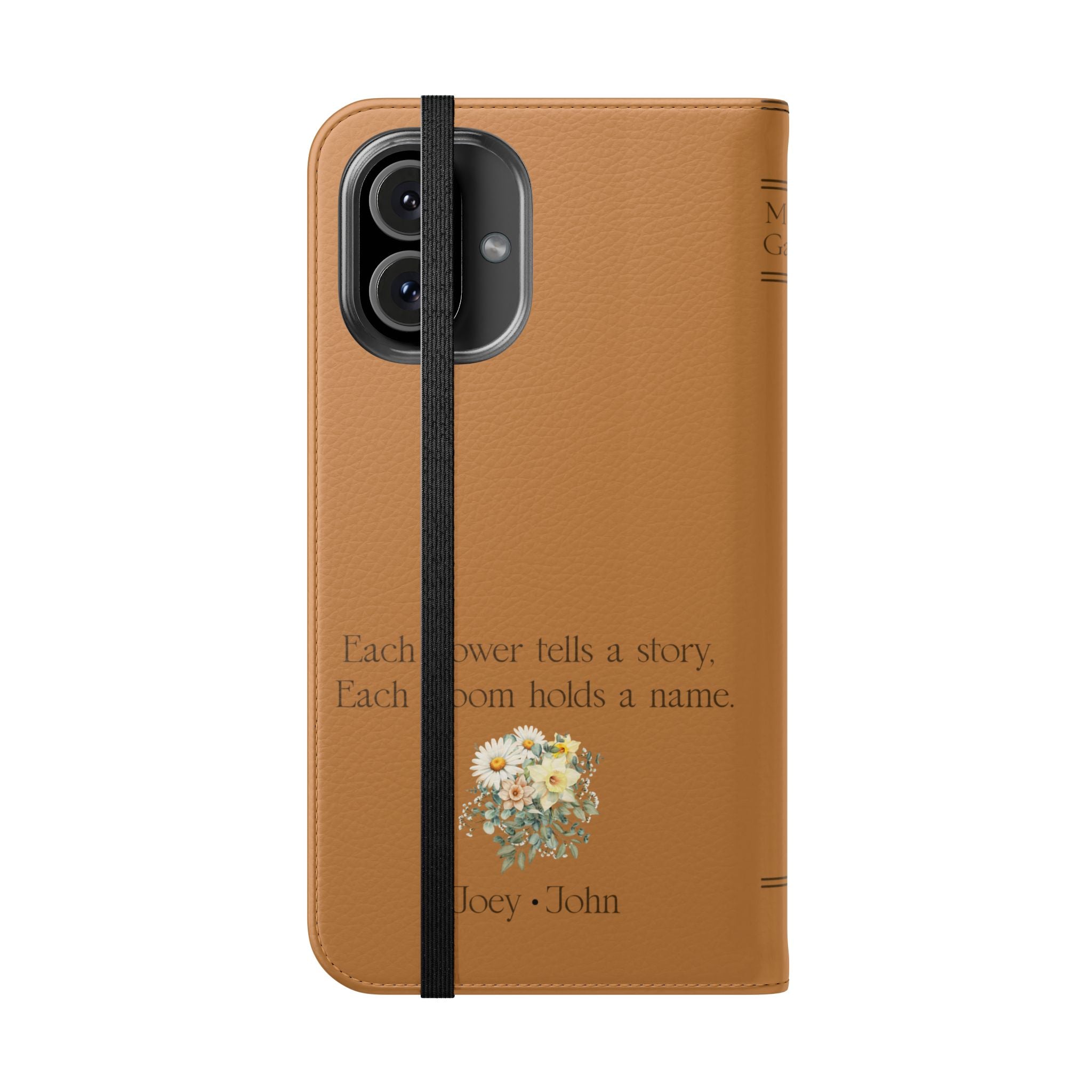 Custom "Mamas Garden" Birth Flower Book Phone Case
