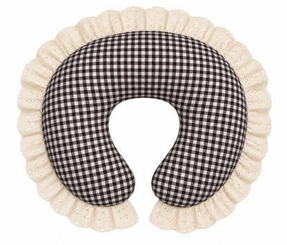 Ivory Eyelet Ruffle Original Nursing Pillow Cover