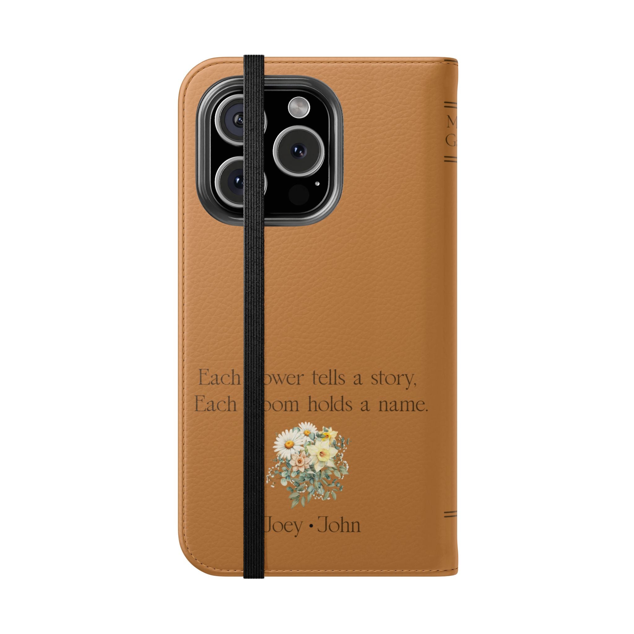 Custom "Mamas Garden" Birth Flower Book Phone Case