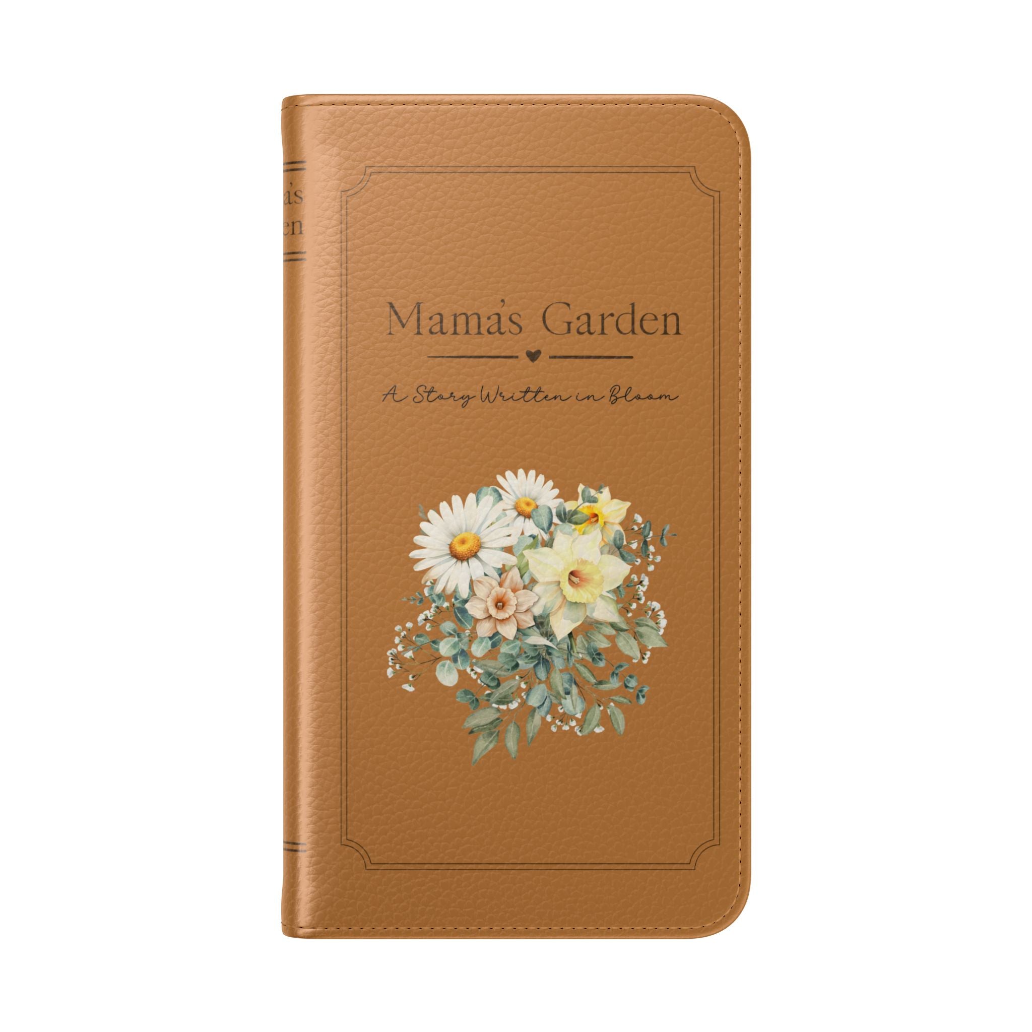 Custom "Mamas Garden" Birth Flower Book Phone Case