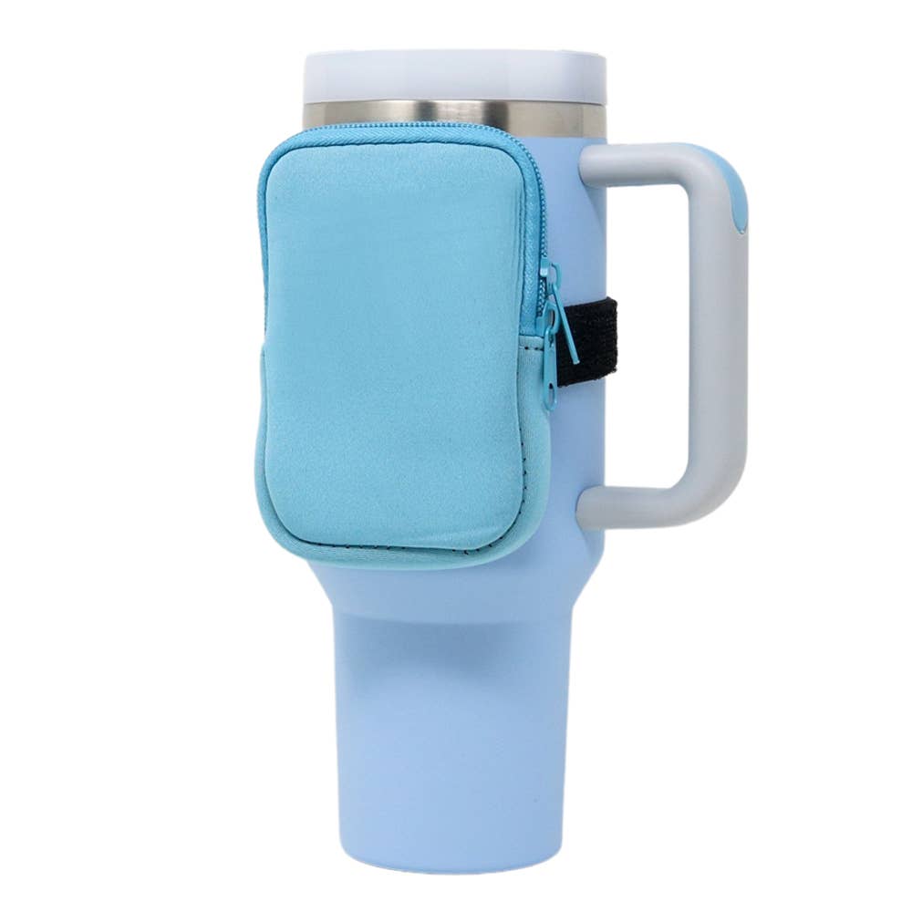 Neoprene Tumbler Bag | Solid Light Blue