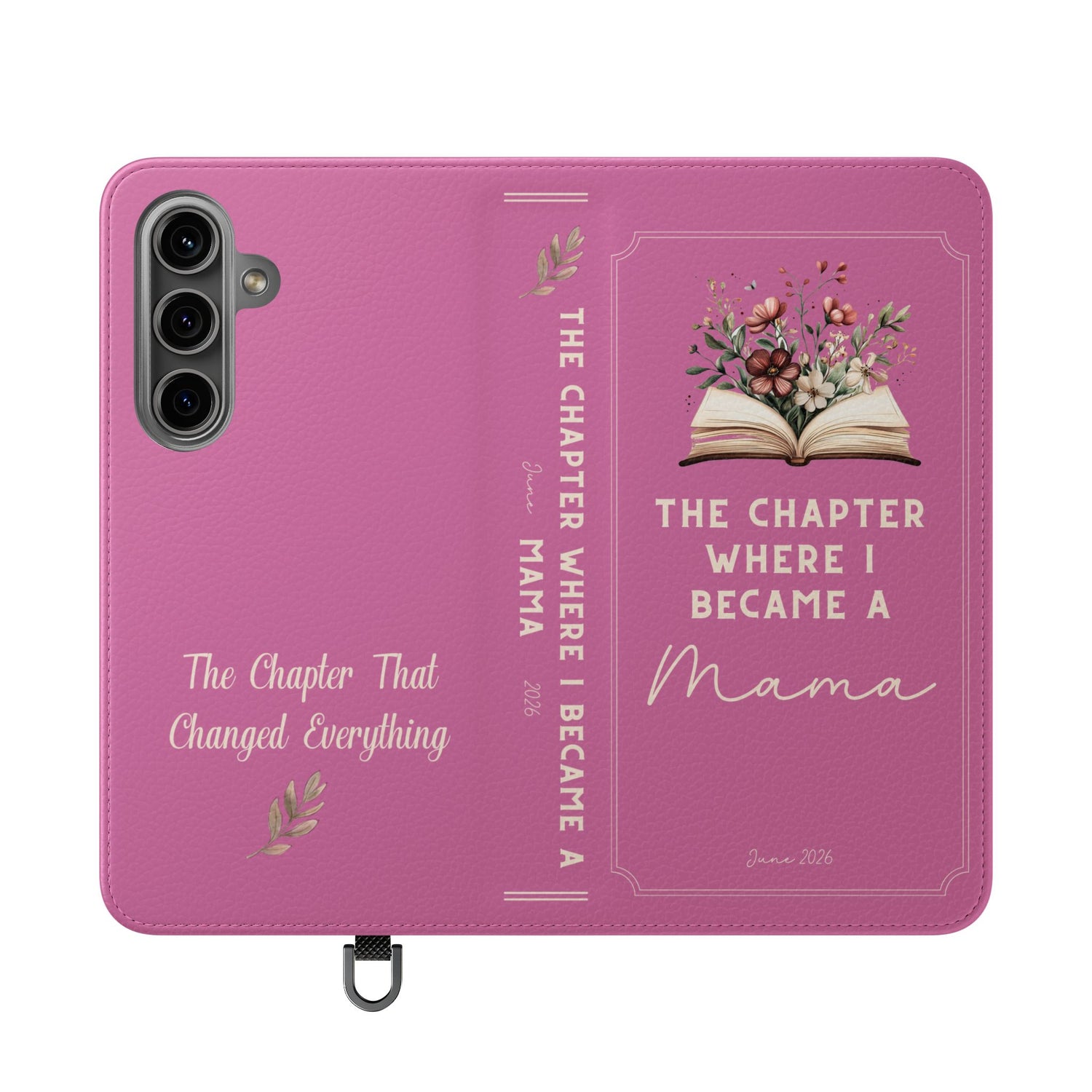 Custom "First Chapter" Book Phone Case for New Moms