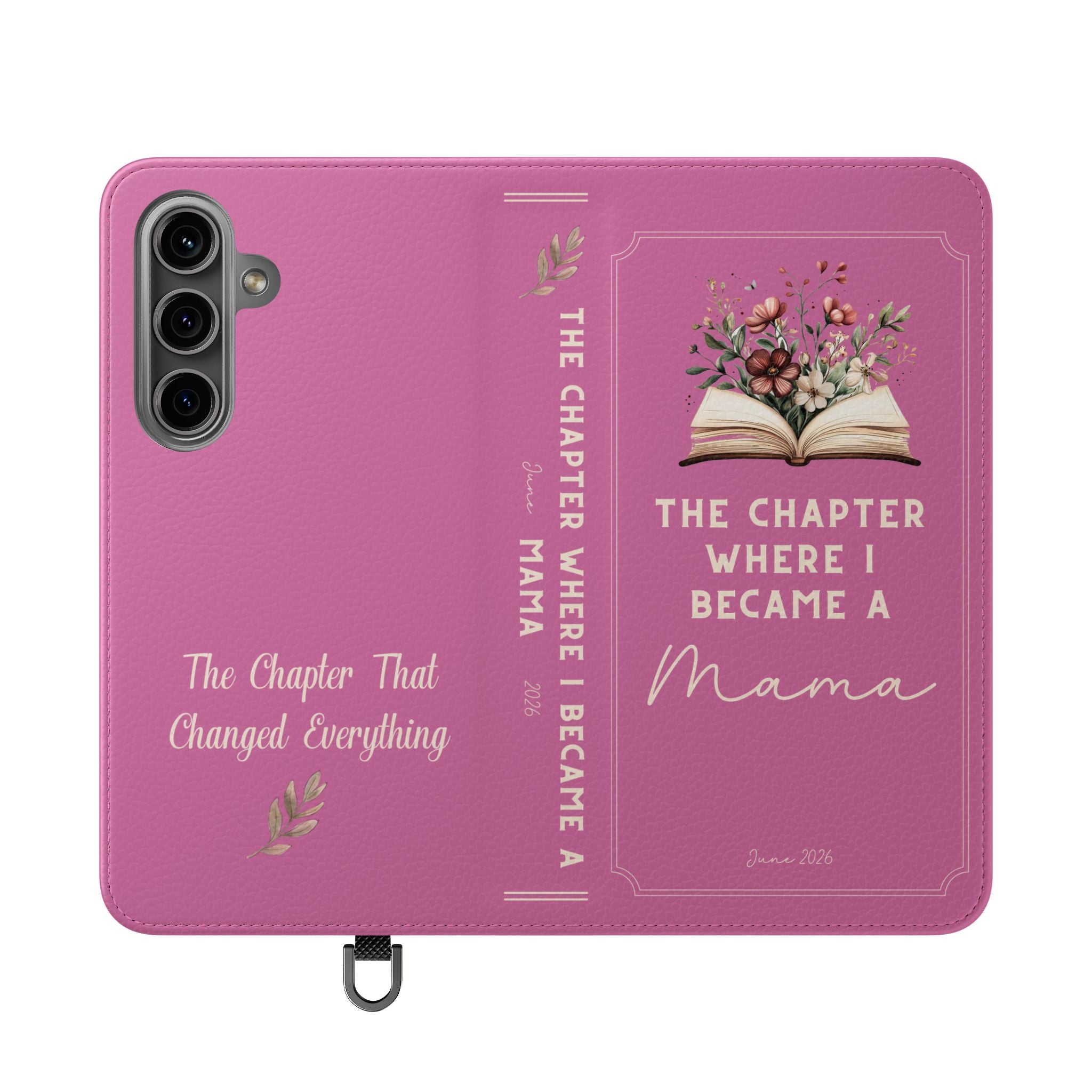 Custom "First Chapter" Book Phone Case for New Moms