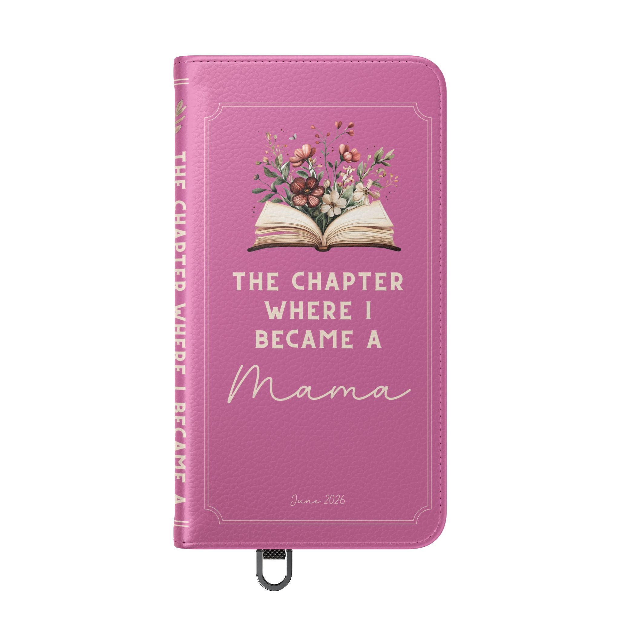 Custom "First Chapter" Book Phone Case for New Moms