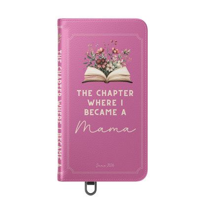Custom "First Chapter" Book Phone Case for New Moms