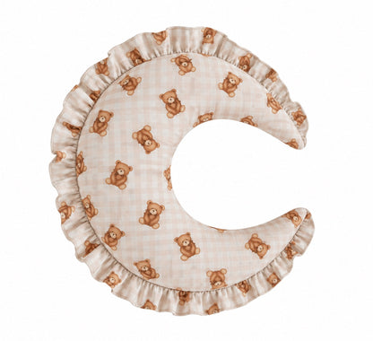 Gingham Feeding Old Support Ruffle Nursing Pillow Cover