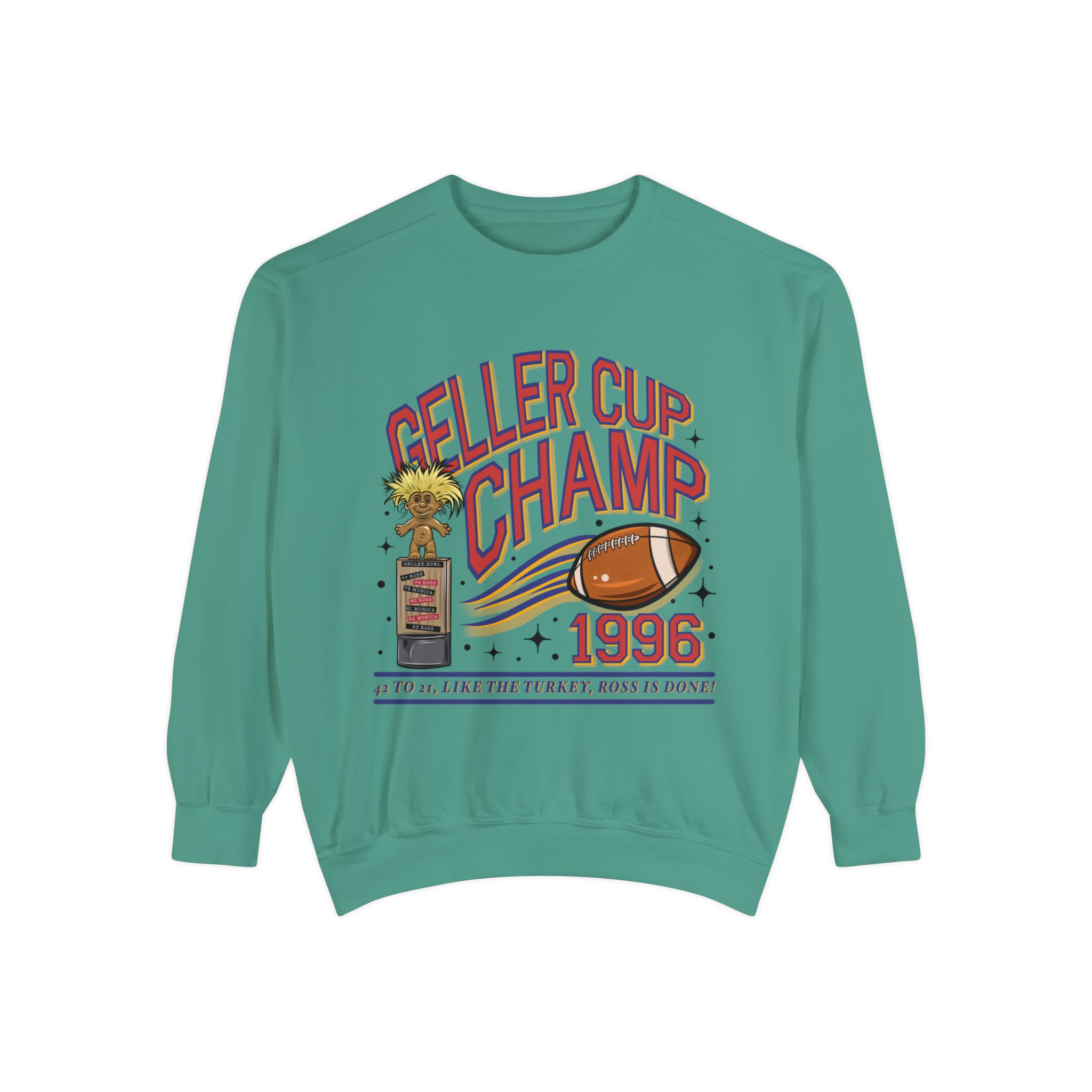 Friends Sweatshirt, Unisex, Geller Bowl, 90s Nostalgia, College Letters Sweatshirt, Thanksgiving, Friends Reunion, The One with the Football - Gathering Littles