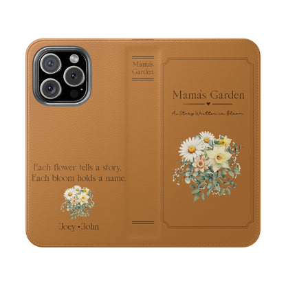Custom "Mamas Garden" Birth Flower Book Phone Case
