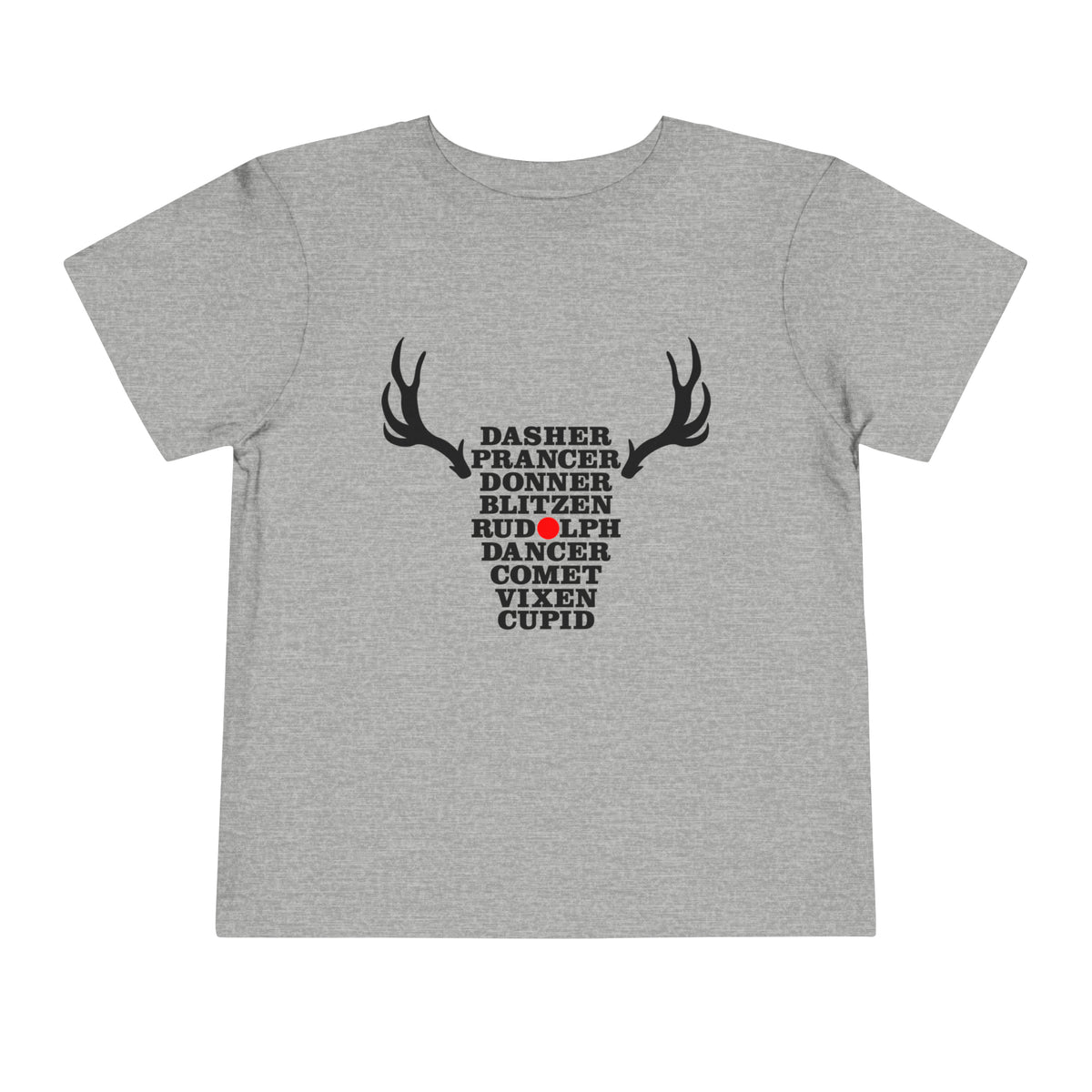 Toddler Christmas Shirt - Names of the Reindeers Christmas Shirt - Holiday Natural Infant, Toddler &amp; Youth Tee - Gathering Littles