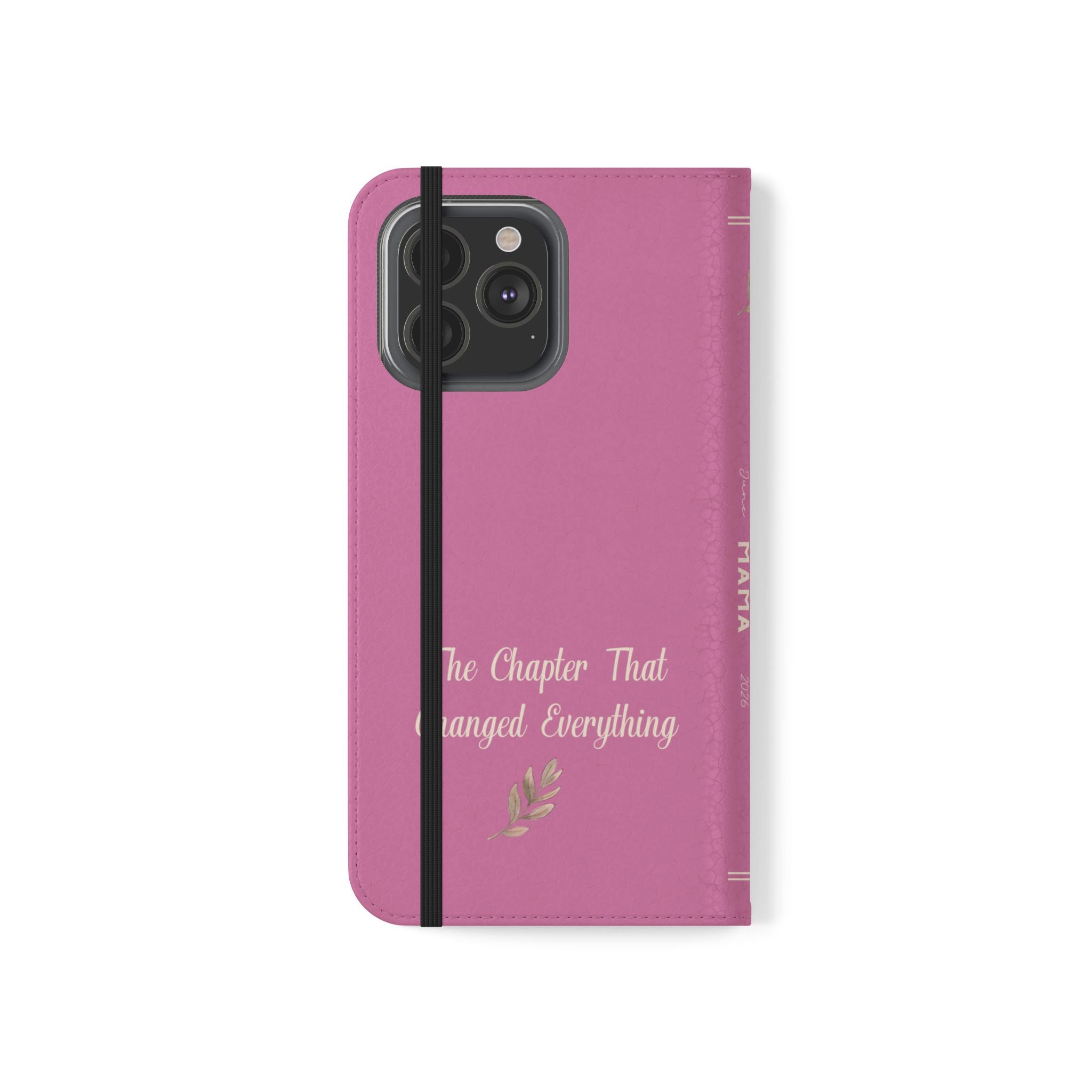 Custom "First Chapter" Book Phone Case for New Moms