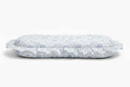 Blue Chinoiserie Ruffle Baby Lounger Cover