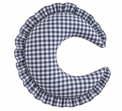 Gingham Feeding Old Support Ruffle Nursing Pillow Cover