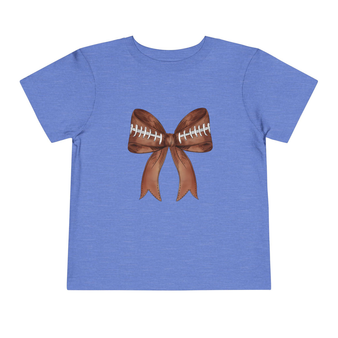 Toddler Girls Football Bow Shirt