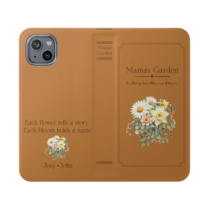 Custom "Mamas Garden" Birth Flower Book Phone Case