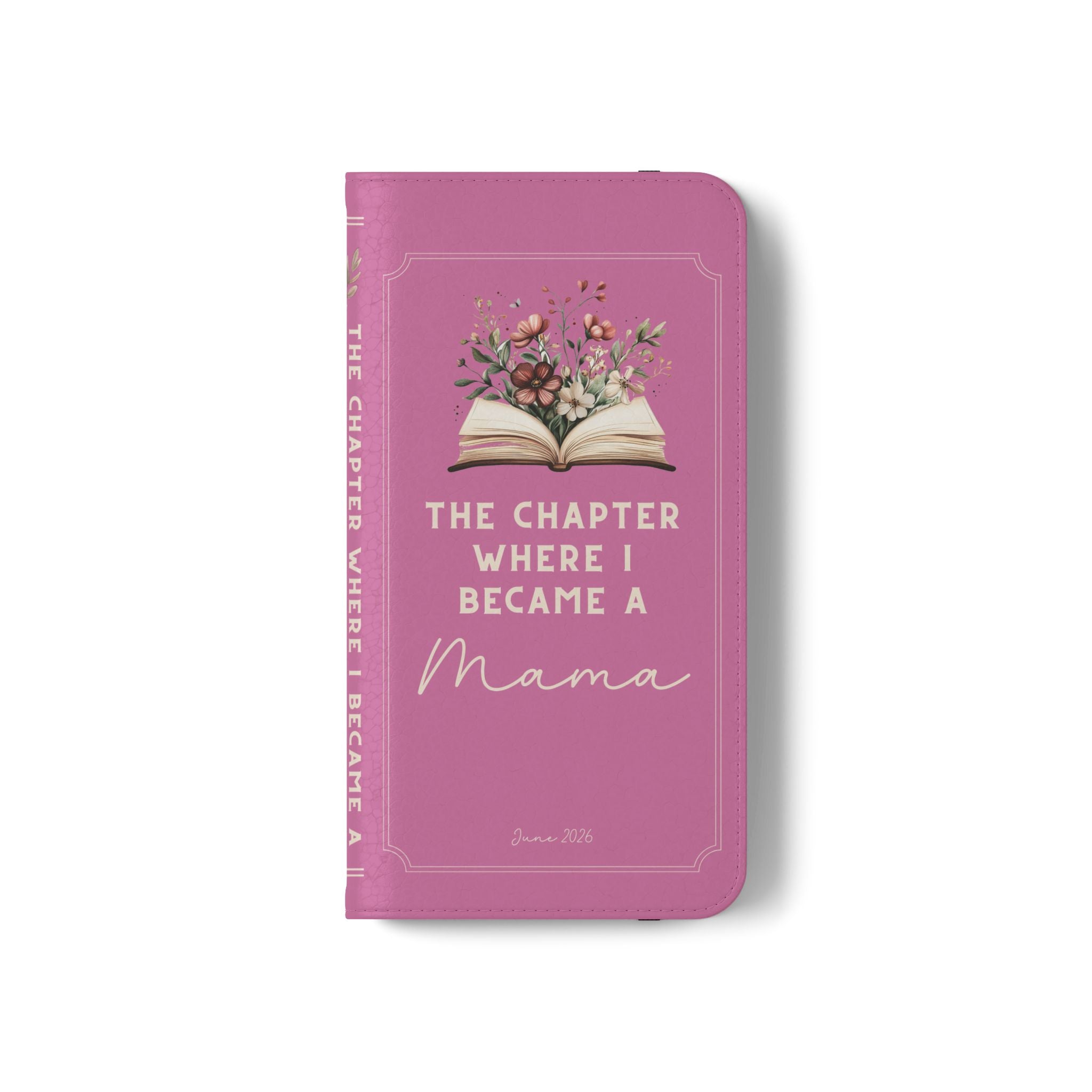 Custom "First Chapter" Book Phone Case for New Moms