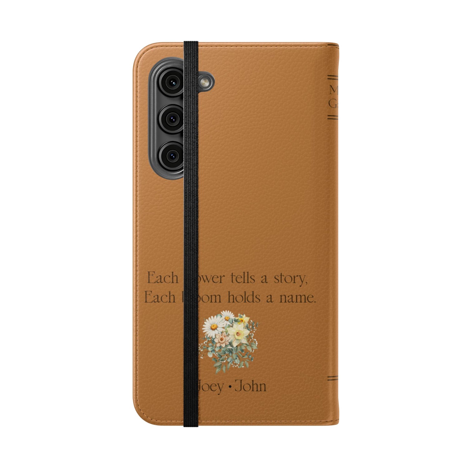Custom "Mamas Garden" Birth Flower Book Phone Case