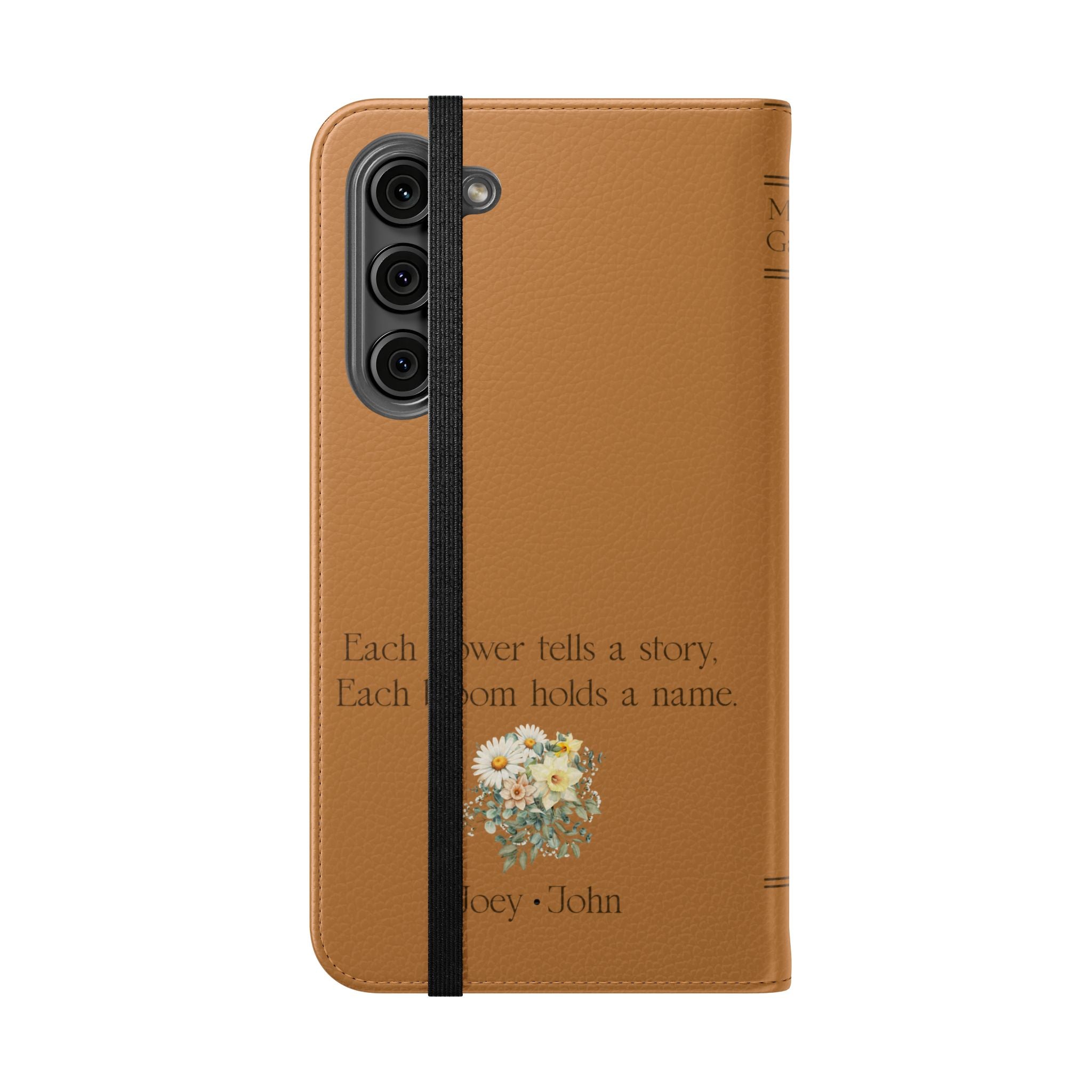 Custom "Mamas Garden" Birth Flower Book Phone Case