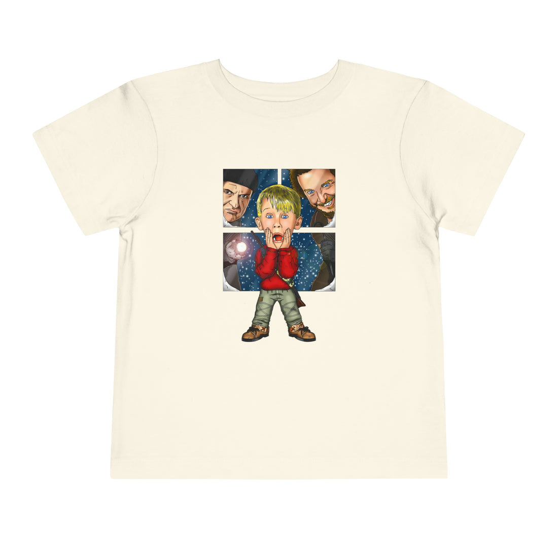 Home Alone Shirt, Funny Christmas Movie Tshirt, Retro Festive Christmas Toddler Tee, Kids Baby Christmas Shirts, Kids Christmas Shirt - Gathering Littles