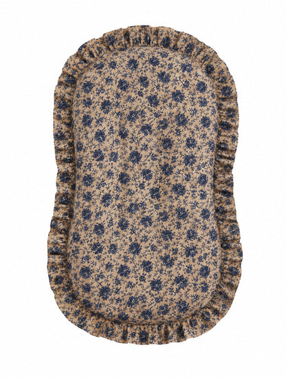 Blue Brown Rose Baby Lounger Cover
