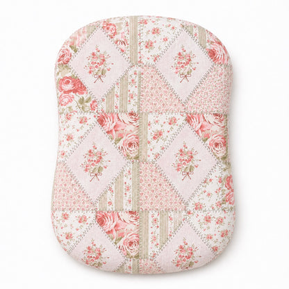 Pink Green Patchwork Ruffle Baby Lounger Cover