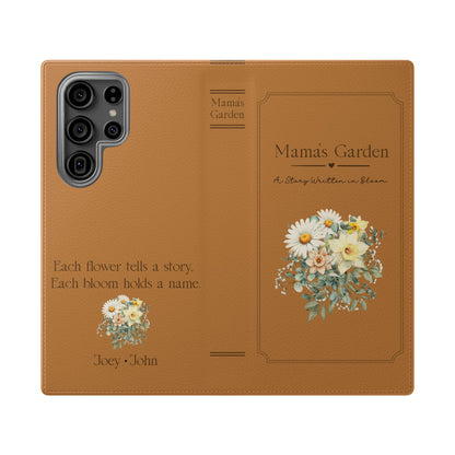 Custom "Mamas Garden" Birth Flower Book Phone Case