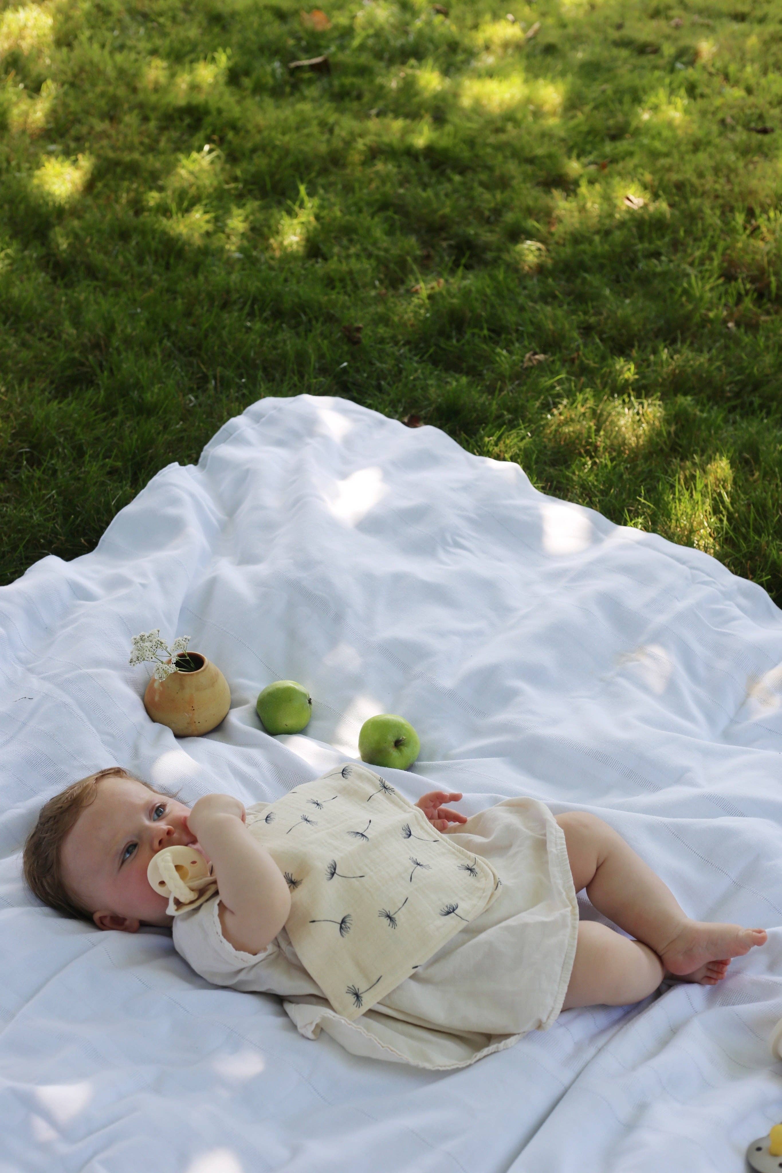 Floral Vanilla Lovey Blanket - Gathering Littles