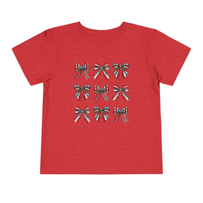 July 4th Bows Toddler Tee