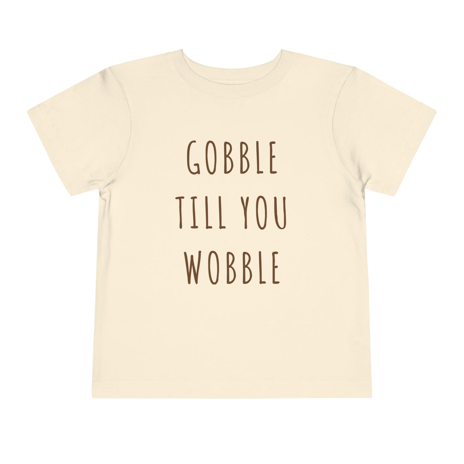 Cute Thanksgiving Toddler Shirt, Gobble till you Wobble Shirt - Gathering Littles