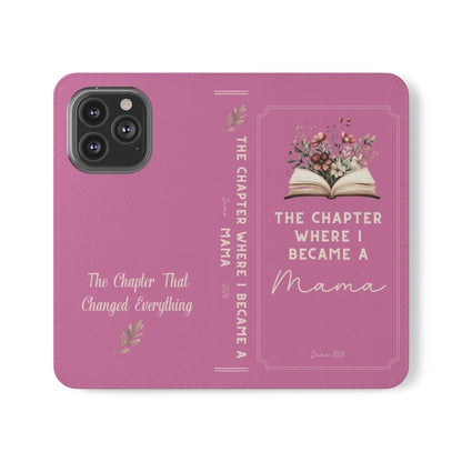 Custom "First Chapter" Book Phone Case for New Moms