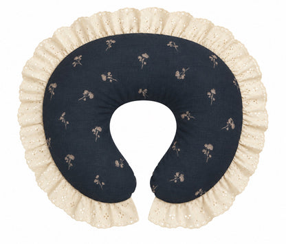 Ivory Eyelet Ruffle Original Nursing Pillow Cover