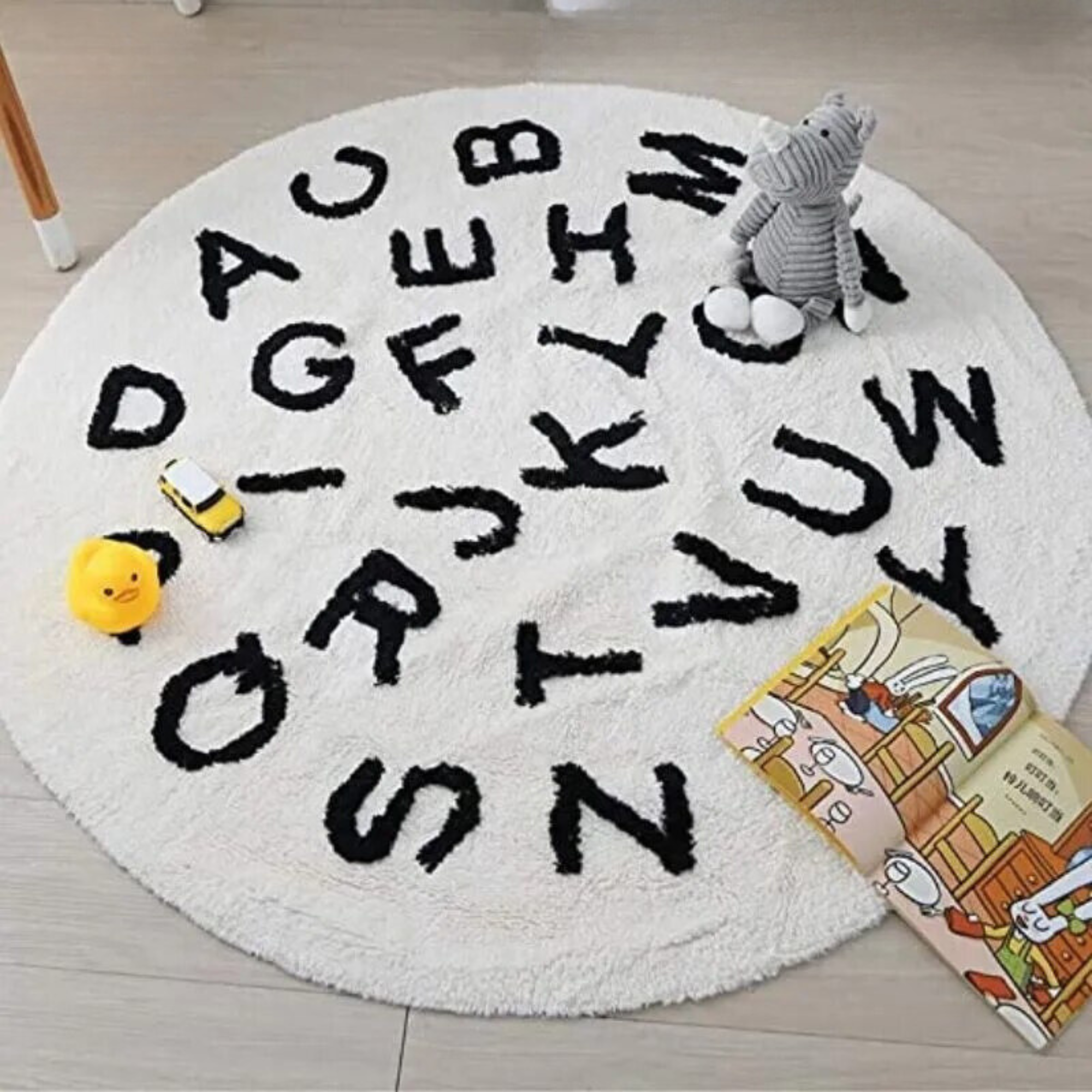 Round Alphabet Carpet For Baby Nursery - Gathering Littles