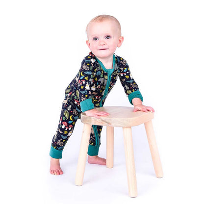 Night Forest Bamboo Pajamas Baby Romper Baby Clothes - Gathering Littles