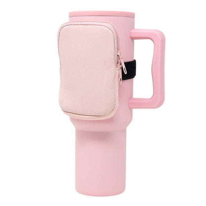 Neoprene Tumbler Bag | Solid Light Pink