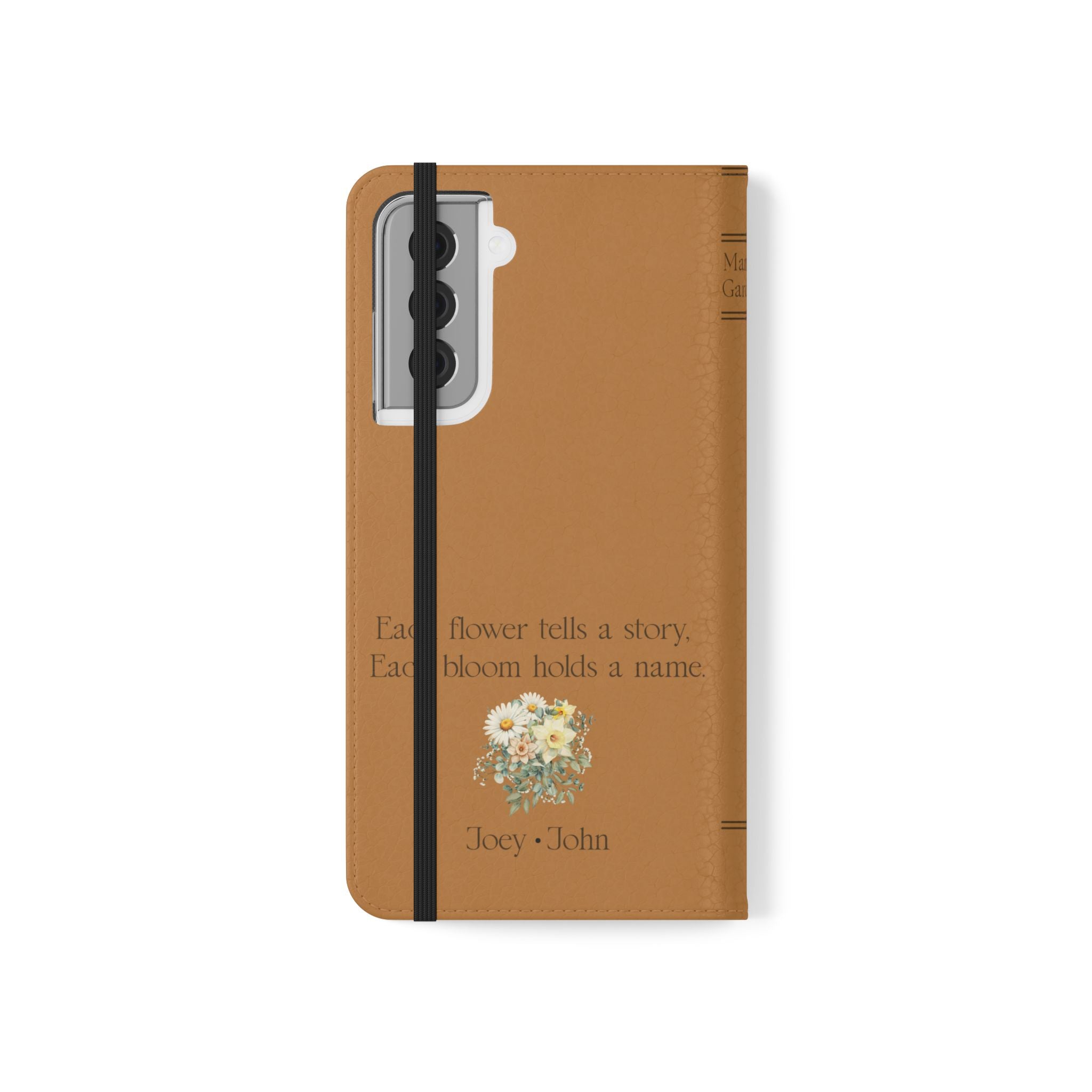 Custom "Mamas Garden" Birth Flower Book Phone Case