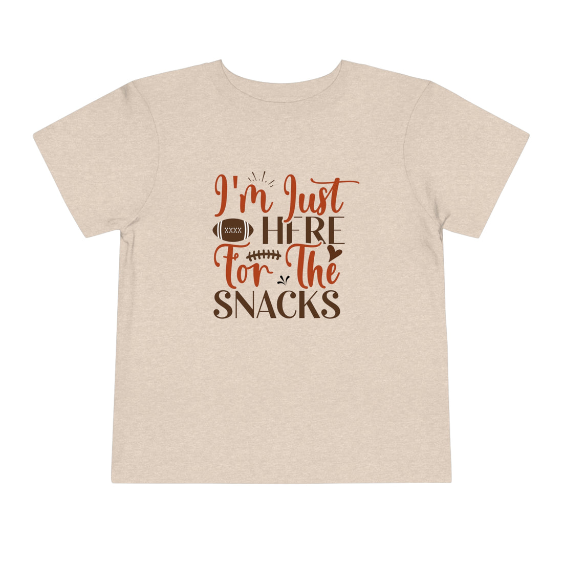 Football Season Toddler Tee, &quot;Just Here for the Snacks&quot; Tee - Gathering Littles