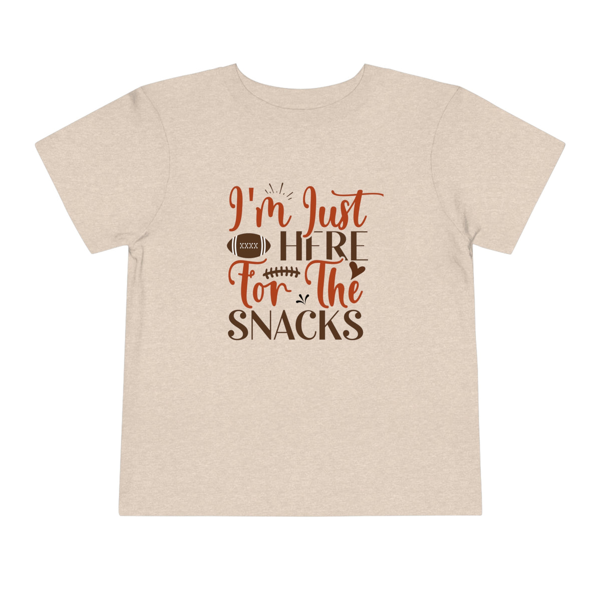 Football Season Toddler Tee, "Just Here for the Snacks" Tee - Gathering Littles