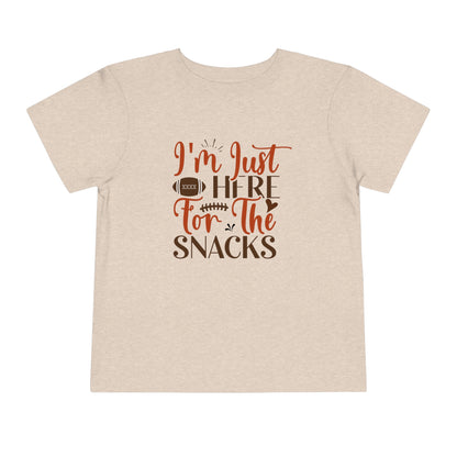 Football Season Toddler Tee, &quot;Just Here for the Snacks&quot; Tee - Gathering Littles