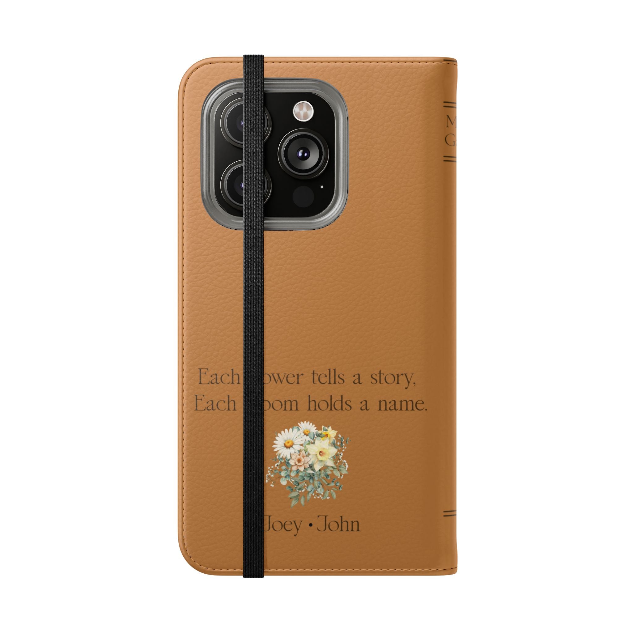 Custom "Mamas Garden" Birth Flower Book Phone Case