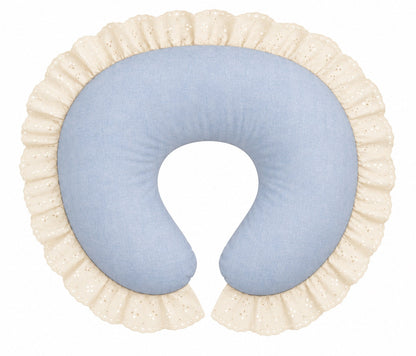 Ivory Eyelet Ruffle Original Nursing Pillow Cover