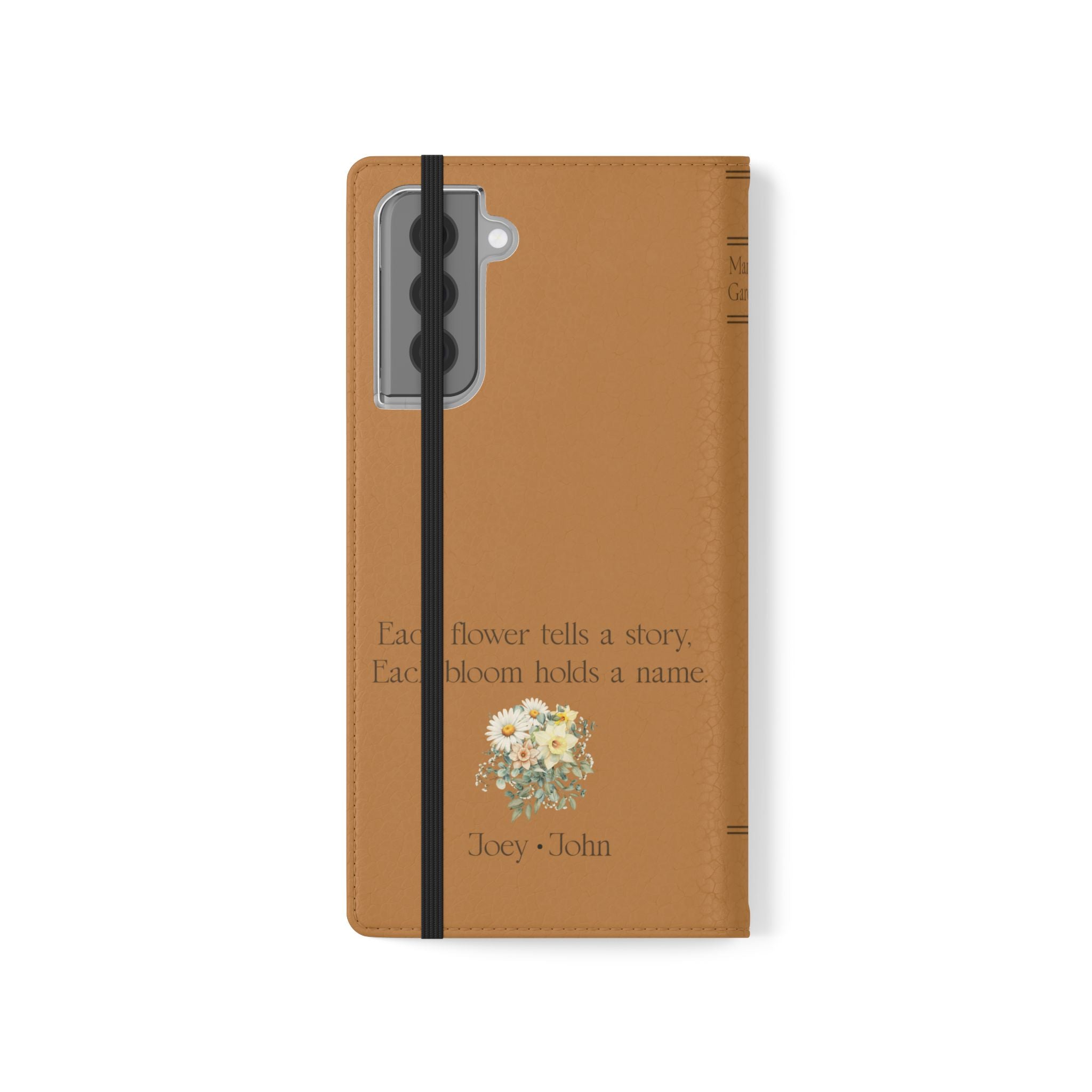 Custom "Mamas Garden" Birth Flower Book Phone Case