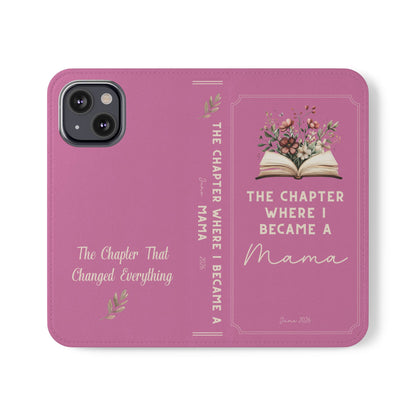 Custom "First Chapter" Book Phone Case for New Moms
