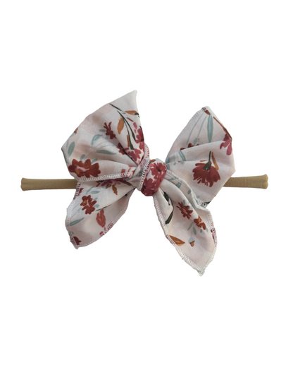 Sailor Bow Baby Girl Nylon Headband Bow Clips